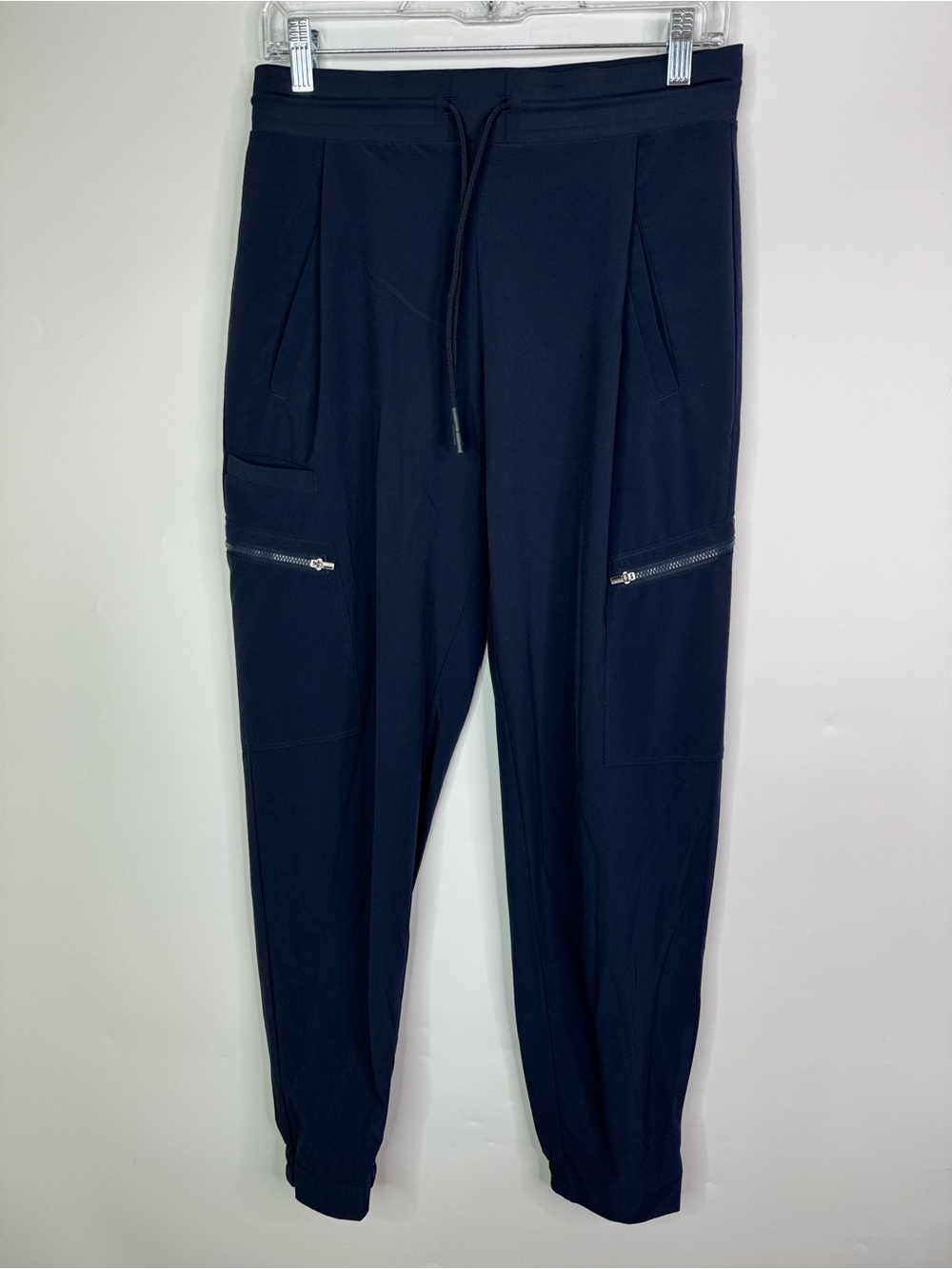 Athleta Venture Pant Navy Blue Cargo Joggers Women 4 566665-02